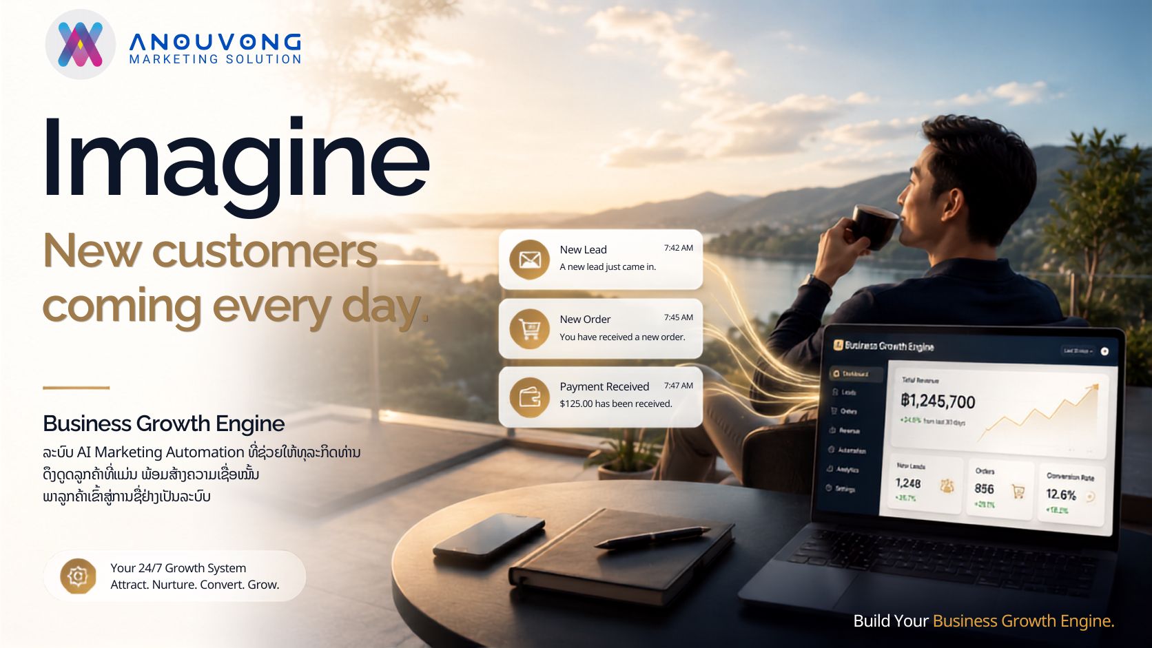 Business Growth Engine — Imagine new customers coming every day